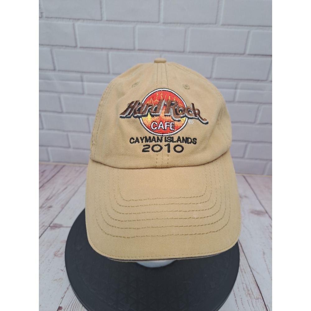 VTG Hard Rock Cafe Hat Baseball Cap Strap Back 2010 Cayman Islands